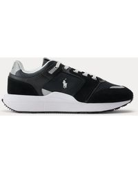 Ralph Lauren - Train 89 V2 Suede-Panelled Trainer - Lyst