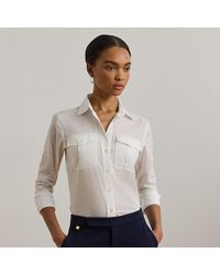 Ralph Lauren - Classic Fit Katoenen Voile Overhemd - Lyst