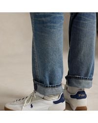 Polo Ralph Lauren - Hester Suede & Canvas Trainer - Lyst