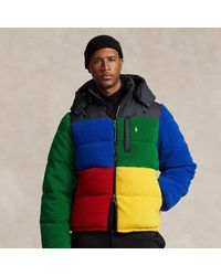 Polo Ralph Lauren - Ralph Lauren Color-blocked Pile Fleece Down Jacket - Lyst
