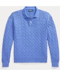 Polo Ralph Lauren - Relaxed Fit Cable-Knit Cotton Jumper - Lyst