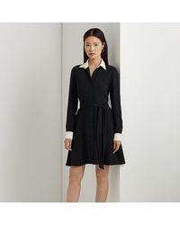 Lauren Ralph Lauren Women's Two-Tone Georgette Blazer - Macy's