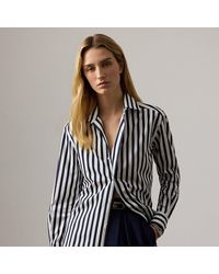 Ralph Lauren - Capri Relaxed Fit Striped Cotton Shirt - Lyst