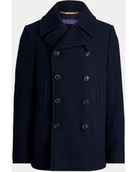 Ralph Lauren Purple Label Fullerton Wool-cashmere Peacoat - Blue