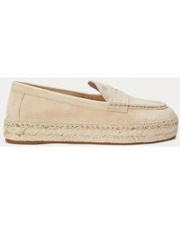 Ralph Lauren - Loafer-Espadrille Luize Aus Wildleder - Lyst