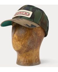 RRL - Logo-Patch Camo Mesh Trucker Cap - Lyst