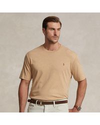 Polo Ralph Lauren - Tallas Grandes - Camiseta de algodón de cuello redondo - Lyst