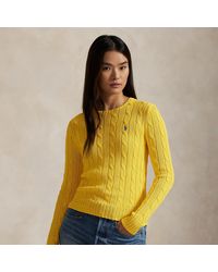 Polo Ralph Lauren - Citron Cotton Sweater With Signature Pony Motif - Lyst