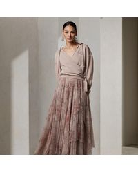 Ralph Lauren Collection - Ralph Lauren Kymberly Embellished Floral Tulle Skirt - Lyst