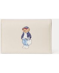 Polo Ralph Lauren - Polo Bear Leather Flapped Card Case - Lyst