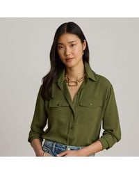 Ralph Lauren - Relaxed Fit Georgette Shirt - Lyst