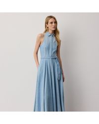 Ralph Lauren - Peyten Cotton Denim Day Dress - Lyst