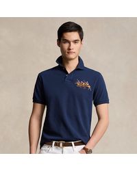 Polo Ralph Lauren - Custom Slim Fit Triple-pony Polo Shirt - Lyst