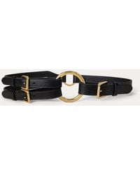 Ralph Lauren - Leren Riem Met Drie Bandjes En O-Ring - Lyst