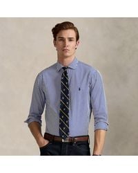 Polo Ralph Lauren - Custom Fit Striped Poplin Shirt - Lyst