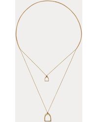 Ralph Lauren - Rose Double-Stirrup Lariat Necklace - Lyst
