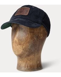 RRL - Leather-Patch Corduroy Trucker Cap - Lyst