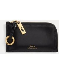 Polo Ralph Lauren - Polo Id Leather Zip Card Case - Lyst