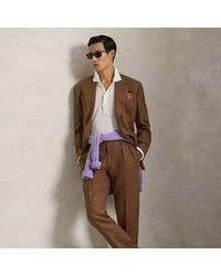 Polo Ralph Lauren - Pleated Linen Suit Trouser - Lyst