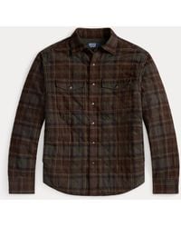 Polo Ralph Lauren - Karierte Hemdjacke Aus Flanell - Lyst