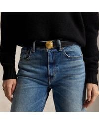 Polo Ralph Lauren - Plaque-Buckle Leather Belt - Lyst
