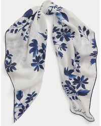 Ralph Lauren Collection - Foulard a fiori effetto texture - Lyst