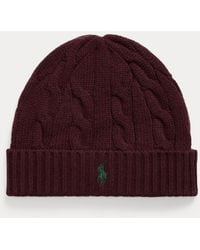 Polo Ralph Lauren - Cable-Knit Wool-Cashmere Beanie - Lyst