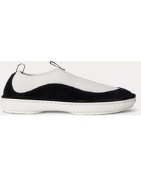 Polo Ralph Lauren - Suede-Trim Neoprene Slip-On Sneakers - Lyst