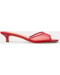 Ralph Lauren - Ralph Francesca Leather & Mesh Mule Sandal - Lyst