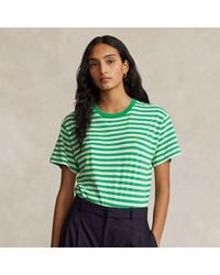 Ralph Lauren - Gestreiftes T-Shirt aus Baumwolle - Lyst