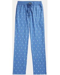 Polo Ralph Lauren - Pantaloni da pigiama in jersey con pony - Lyst