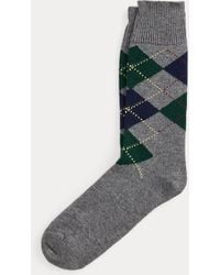 Polo Ralph Lauren - Argyle Wool-Blend Crew Socks - Lyst