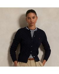 Polo Ralph Lauren - Kabelgebreid Katoenen Vest - Lyst