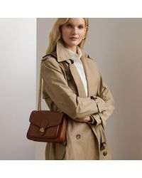 Ralph Lauren - Borsa Bradley piccola pelle martellata - Lyst