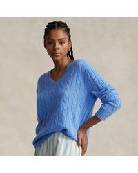 Ralph Lauren - Relaxed Fit Cable Cashmere Sweater - Lyst