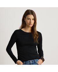 Ralph Lauren - Stretch Cotton Long-Sleeve Tee - Lyst