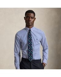 Polo Ralph Lauren - Slim Fit Striped Stretch Poplin Shirt - Lyst