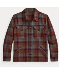 RRL - Plaid Wool Twill Shirt Jacket - Lyst