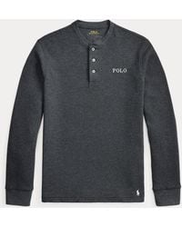Polo Ralph Lauren - Waffle-Knit Henley Sleep Shirt - Lyst