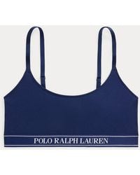 Polo Ralph Lauren - Repeat-Logo Scoop Bralette - Lyst