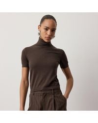 Ralph Lauren - Cashmere Short-Sleeve Roll Neck Jumper - Lyst