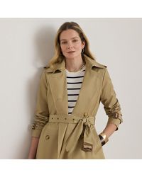 Ralph Lauren - Double-Breasted Cotton-Blend Trench Coat - Lyst