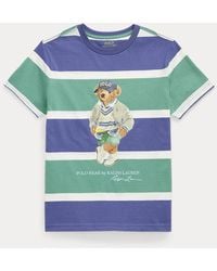 Polo Ralph Lauren - Ralph Lauren Boy's Polo Bear Striped Cotton Jersey Tee - Lyst