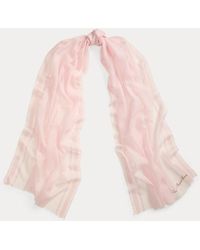Ralph Lauren - Écharpe Bicolore En Laine Mélangée - Lyst