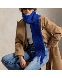 Polo Ralph Lauren - Brushed Wool-Blend Fringe Scarf - Lyst