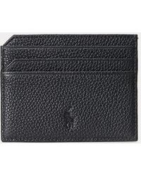 Polo Ralph Lauren - Pebbled Leather Card Case - Lyst