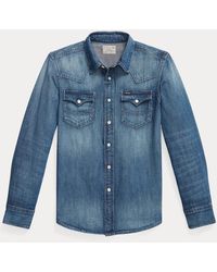 Polo Ralph Lauren Limited-edition Western Shirt in Blue for Men | Lyst
