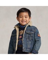 Polo Ralph Lauren - Ralph Lauren Boy's Teddy Fleece-Lined Denim Trucker Jacket - Lyst