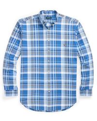 Ralph Lauren - Big & Tall - Plaid Oxford Shirt - Lyst