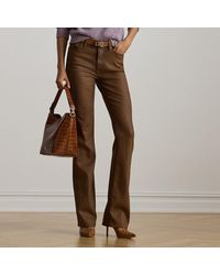 Ralph Lauren - Ralph Lauren Coated High-Rise Boot Jean - Lyst